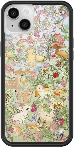 Miniatura 48 de Fundas Wildflower - Realización Par x Devon Lee Carlson, Compatible con Apple iPhone 13/14 Rojo, Ranas, Colaboración - Protector de goma negro