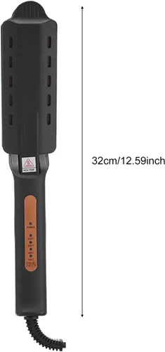 Miniatura 5 de ZJchao Plancha plana extra ancha para alisar y rizar el cabello, herramienta de peinado de calentamiento rápido con 4 ajustes de temperatura