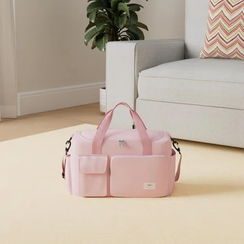 Miniatura 2 de FIORETTO - Bolsa de deporte para mujer con compartimento para zapatos, capacidad de 37 litros, ideal para viajes, gimnasio, deportes, fines de semana