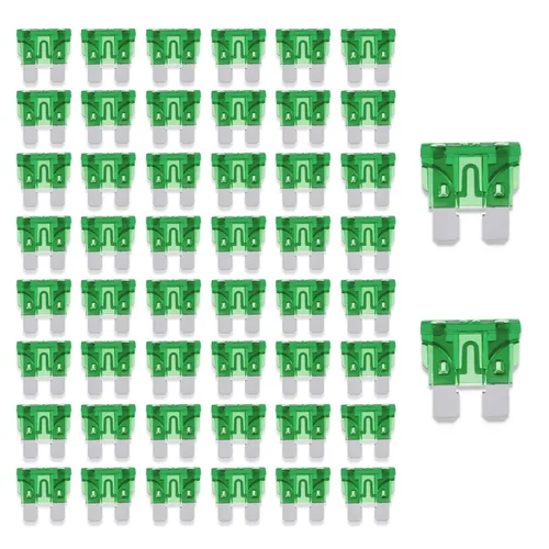 Miniatura 5 de BOJACK 50 fusibles automotrices estándar 3A (ATO/APR/ATS) fusibles de coche de 3 amperios 32 V (12/24 V) fusible de hoja para coche camión