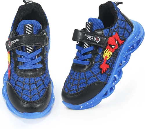 Miniatura 6 de Zapatillas iluminadas LED de dibujos animados para deportes al aire libre y correr con diseño transpirable