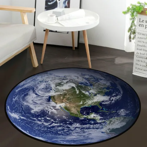 Miniatura 12 de keepcute Alfombra Redonda de Registro de Música Negra para Dormitorio, Sala de Estar, Estudio, Alfombra Antideslizante para Jugar, Alfombra