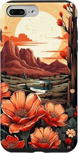 Miniatura 12 de Retro Flower Cactus, Aesthetic, Western Boho Wildflower Case for iPhone 17
