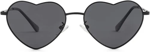 Miniatura 3 de Gafas de sol polarizadas en forma de corazón para mujer, marco de metal, bonitas y encantadoras, 100% protección UV