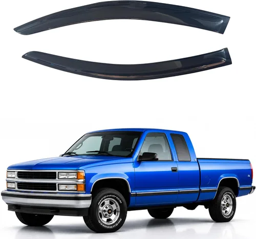 Miniatura 298 de IG - Visera para ventana para Ford Bronco y F150-F350 1980-1996, deflector lateral tipo cinta adhesiva, resistente, contra lluvia y viento