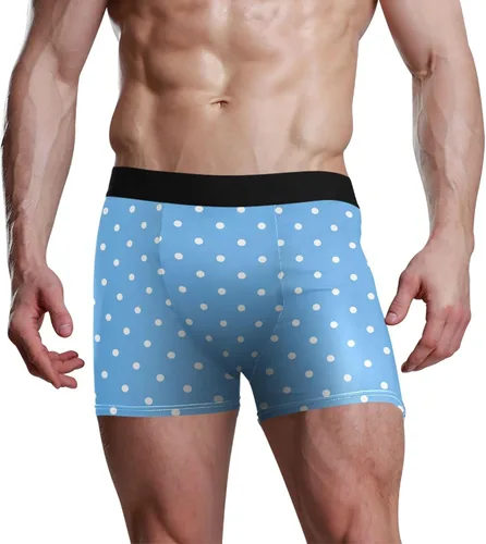 Miniatura 5 de CHIFIGNO Calzoncillos rojos de fibra de bambú y elastano para hombre, suaves y transpirables, talla S
