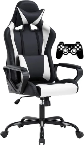 Miniatura 11 de Silla de juegos, silla de oficina, silla de computadora, silla de carreras ergonómica para videojuegos para niños, adolescentes y adultos, silla