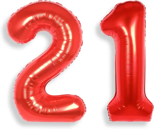 Miniatura 21 de AULE Globos de helio con letra roja S, de 40 pulgadas, grandes, gigantes, de lámina de mylar, rojos, para decoraciones de cumpleaños, aniversarios