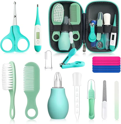Miniatura 12 de Kit de aseo para bebés para niños y niñas, seguridad para recién nacidos, juego de aseo esencial para guardería, regalo para padres primerizos