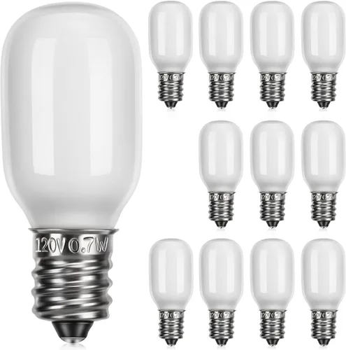 Miniatura 8 de Meonum 6 Piezas Bombillas de Repuesto de Aldea Navideña, Bombillas LED T20 con Base de Candelabro E12, Accesorios de Luz de Repuesto de 0.7 W 120 V