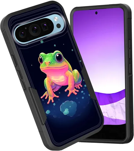 Miniatura 12 de Funda para Pixel 6A, funda híbrida de doble capa resistente a prueba de golpes de policarbonato duro de silicona suave TPU para Google Pixel 6A