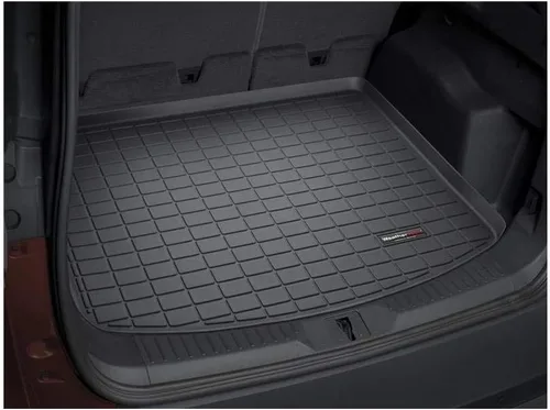 WeatherTech Forro de maletero de carga con protector de parachoques para GMC Yukon, Escalade, Tahoe, detrás de la tercera fila con protector de Negro