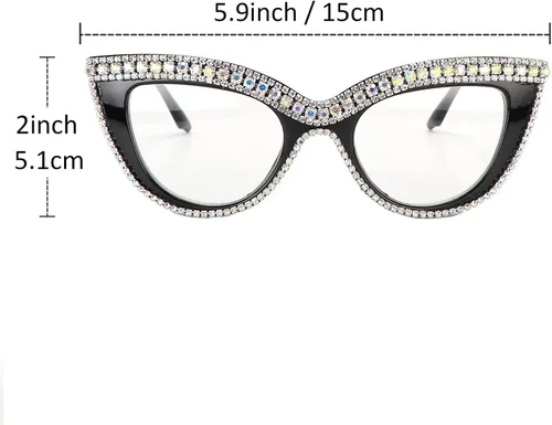 Miniatura 5 de helena Gafas de lectura bifocales fotocrómicas de transición invisible para mujer, lentes de sol de cristal con diamantes de imitación brillantes