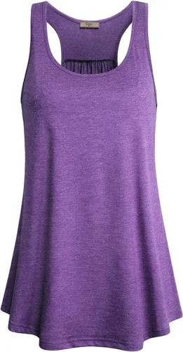 Miniatura 79 de Cestyle - Camiseta sin mangas para mujer, cuello redondo, corte holgado, para entrenamiento