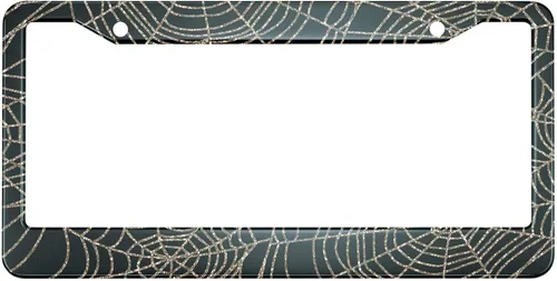 Miniatura 14 de HOSNYE - Marco de placa de matrícula de silueta de plantas tropicales con palmera, botánica abstracta, cubierta de metal para placas frontales