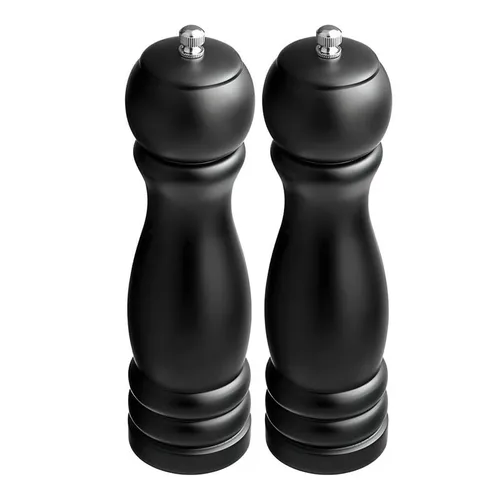 Miniatura 8 de OCS Parts Pro Series - Molinillo de pimienta de madera azul oscuro con molinillo ajustable, molinillo tradicional de sal o pimienta de 8 pulgadas