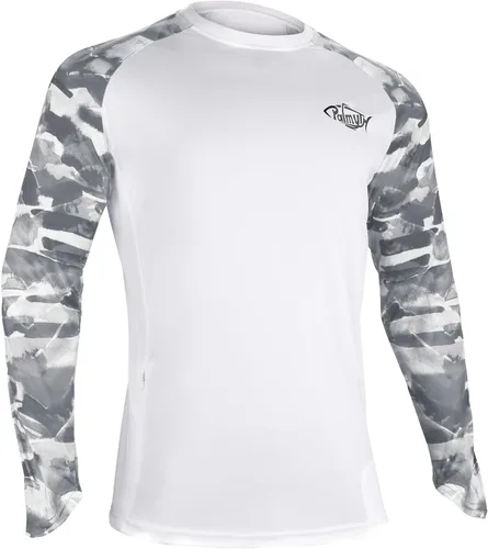 Miniatura 61 de Palmyth - Camiseta de pesca para hombre, con manga larga, protección solar ultravioleta FPU 50+, con bolsillo