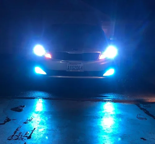 Miniatura 2 de Alla Lighting 3600lm Xtreme Super Bright H11 H16 Bombillas LED antiniebla Lámpara de repuesto H8, 8000K azul hielo, alta iluminación ETI 56-SMD