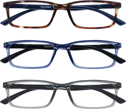 Miniatura 9 de OPULIZE SEE Gafas de Lectura con Bloqueo de Luz Azul para Mujeres y Hombres, Marco Estrecho, Bisagras de Resorte, Gafas para Computadora