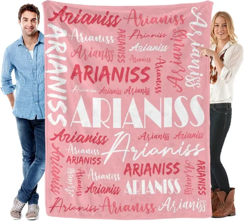 Miniatura 39 de Manta personalizada para niños y adultos, manta personalizada con nombre, manta de franela personalizada con nombre, manta personalizada con nombre