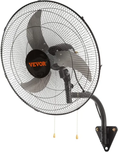 Miniatura 10 de VEVOR Ventilador de montaje en pared de 18 pulgadas, ventilador impermeable IP44 de 3 velocidades, máx. 4150 CFM montado en la pared