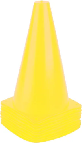 Miniatura 9 de Juego de conos de tráfico de 9 pulgadas de plástico para entrenamiento, conos deportivos, conos de marcador de campo de agilidad para entrenamientos