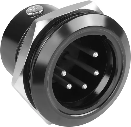 Miniatura 8 de QIANRENON Adaptador de soldadura de fijación con rosca XLR de 5 pines XLR hembra a terminal de soldadura, conector redondo de 5 polos XLR DMX Mount