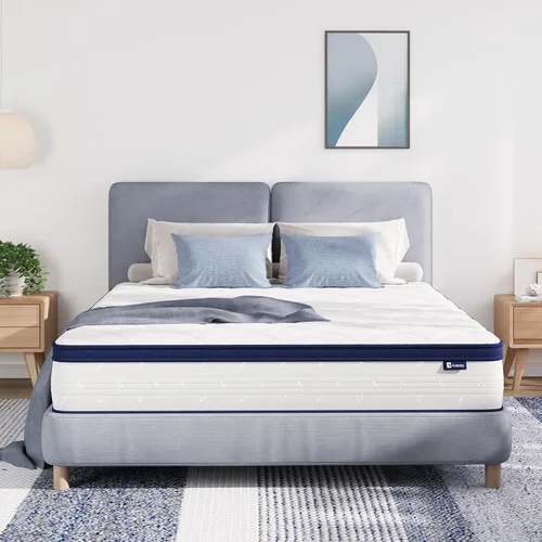 Miniatura 8 de Avenco Colchones King de 10 pulgadas en una caja para aliviar el dolor y aislamiento de movimiento, colchón de cama King certificado CertiPUR-US