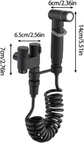 Miniatura 3 de Pulverizador de bidé de mano para inodoro, kit de rociador de mano, juego de rociadores de pañales de tela para bebé para lavado femenino, fácil