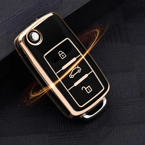 Miniatura 7 de ELOHEI Funda para llavero VW, TPU suave premium de 361 grados, protección completa para VW Volkswagen Jetta Beetle Tiguan Passat Golf MK6 Polo 3