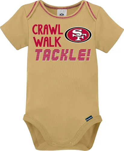 Miniatura 2 de Gerber - Mameluco unisex de manga corta para bebé, equipo de la NFL, paquete de 3