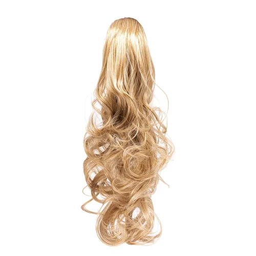 Miniatura 11 de Extensión de pelo Onedor, coleta sintética y rizada de 20 pulgadas con broche, 6.7 oz con broche de garra