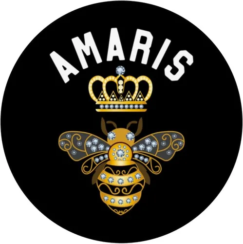 Miniatura 3 de Amaris Nombre Amaris Regalos de Cumpleaños Reina Corona Abeja Amaris PopSockets intercambiables PopGrip