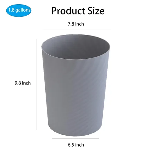Miniatura 6 de UUJOLY Cubo de basura pequeño de plástico, cesta de basura para baños, lavandería, cocinas, oficinas, habitaciones de niños, dormitorios