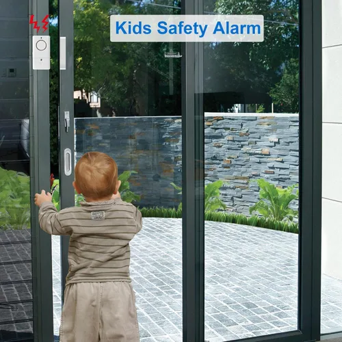 Miniatura 5 de Sensor de alarma de puerta, alarma para puertas al abrir, alarma de puerta de ventana de 120 DB, alarmas de puerta para seguridad de los niños
