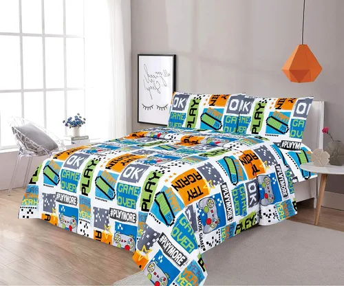 Miniatura 12 de LinenTopia Juego de ropa de cama Queen de 8 piezas para niñas, cama en una bolsa, juego de edredón para niños con sábanas de cama, funda