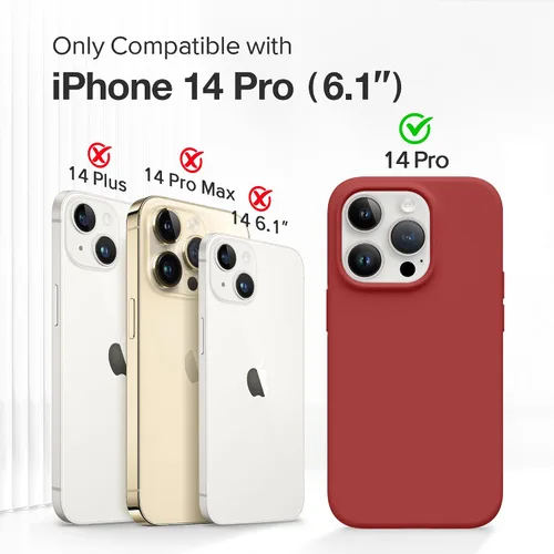 Miniatura 214 de GONEZ Funda de silicona para iPhone 15 Pro Max, compatible con Magsafe, protector de cámara + protector de pantalla, forro de microfibra suave