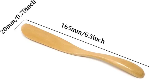 Miniatura 2 de Honbay 4 espátulas de madera hechas a mano para cocina