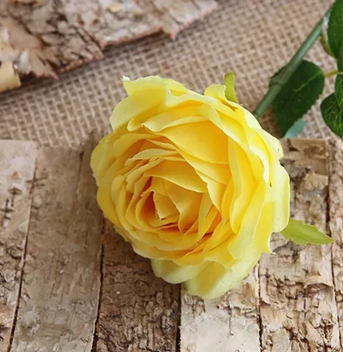 Miniatura 3 de Jasion - Rosas artificiales, arreglo de 12 cabezas, ramo de flores de seda para el hogar, oficina, fiestas, novia y decoración de boda