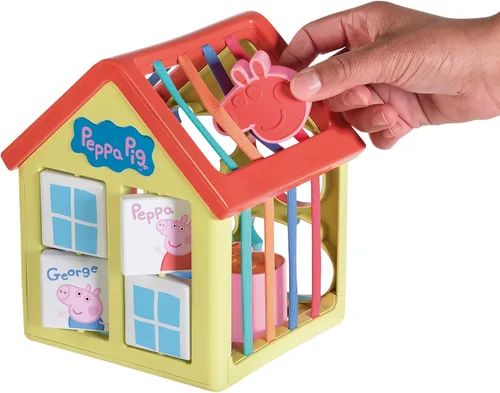 Miniatura 6 de TOMY Toomies Grow with Peppa Pig - Casa de actividades de Peppa - Centro de actividades para niños con clasificación de formas sensoriales