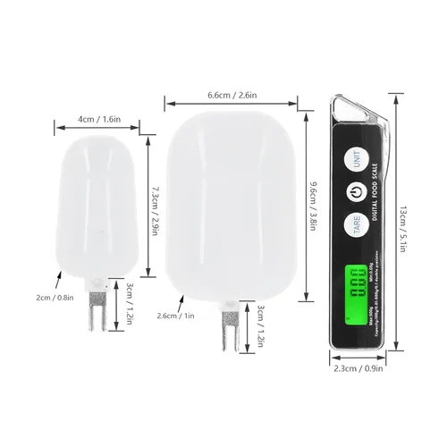Miniatura 2 de Cuchara medidora digital de alimentos, escala electrónica de cuchara medidora de cocina para cocinar hornear, taza de medición inteligente ajustable