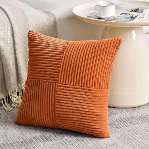 Miniatura 66 de Fancy Homi Juego de 1 funda de cojín cuadrada de color rosa rubor de 14 x 14 pulgadas para sala de estar, dormitorio, sofá cama, sofá, cama, funda