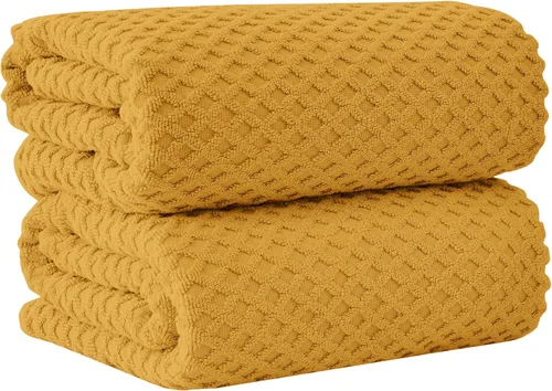 Miniatura 77 de Great Bay Home - Toallas de mano 100% algodón blanco, 6 toallas de baño suaves para manos, altamente absorbentes y de secado rápido, colección