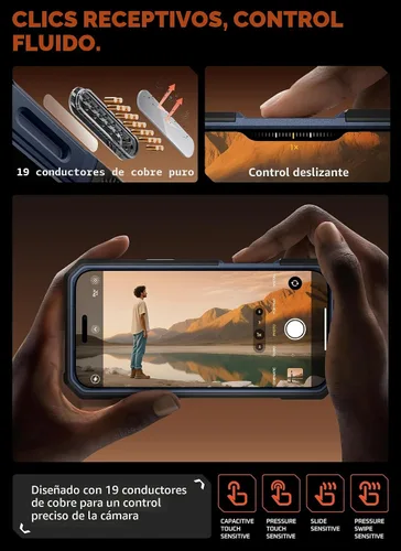 Miniatura 7 de SUPCASE Funda para iPhone 17 Pro Max (UBGrip Pro), [protector de pantalla de vidrio templado integrado y soporte] [cubierta de control de cámara]