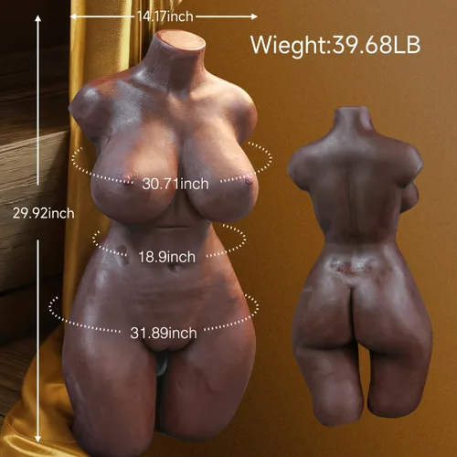 Miniatura 2 de Muñecas sexuales masculinas de 39.7 libras para hombre, muñeca sexual realista con pechos rellenos de gel suave, trasero grueso, apretado de doble