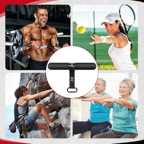 Miniatura 6 de FitBeast Fortalecedor de antebrazo y ejercitador de antebrazo, rodillo de muñeca con mango más grueso, entrenador de fuerza de antebrazo con correa