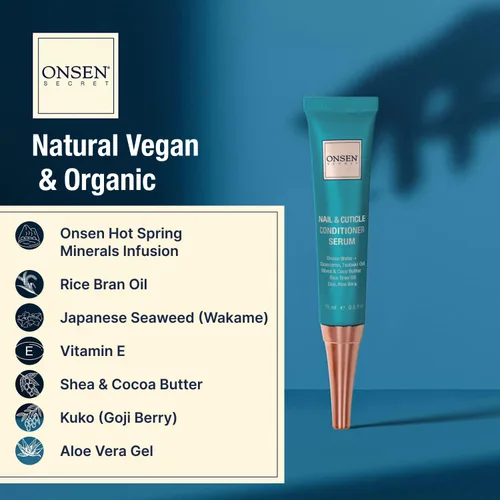 Miniatura 4 de Onsen Secret Nail Reboot Duo - Tratamiento para uñas dañadas - Cuidado natural de uñas y reparación de cutículas - Resultados visibles para uñas
