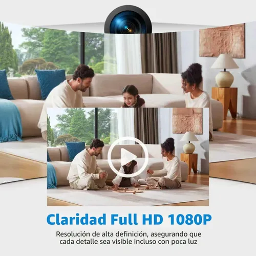 Miniatura 5 de Cámara con cargador HD 1080P con detección de movimiento, gran angular de 106°, sin WiFi/cuota mensual, mini cámara oculta para seguridad