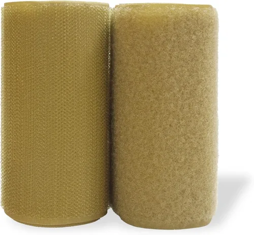 Miniatura 68 de Cinta de gancho y bucle de 4 pulgadas de ancho, verde follaje, para coser, no adhesiva, de 1 yarda de largo, cinta de gancho y bucle de nylon verde