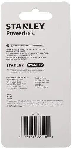 Miniatura 2 de STANLEY Cinta métrica PowerLock, 10 pies (33-115)